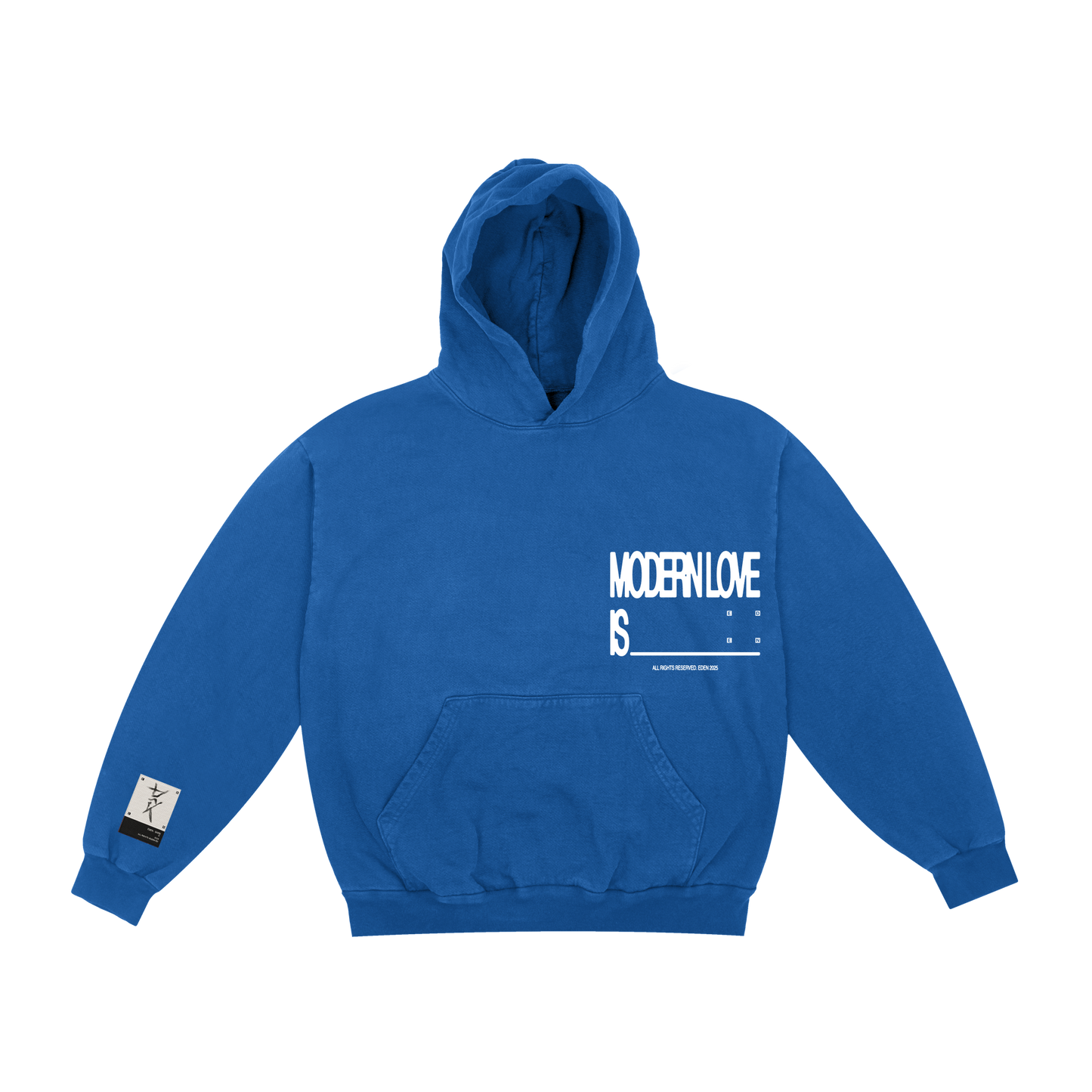 Modern Love Blue Pullover Hoodie